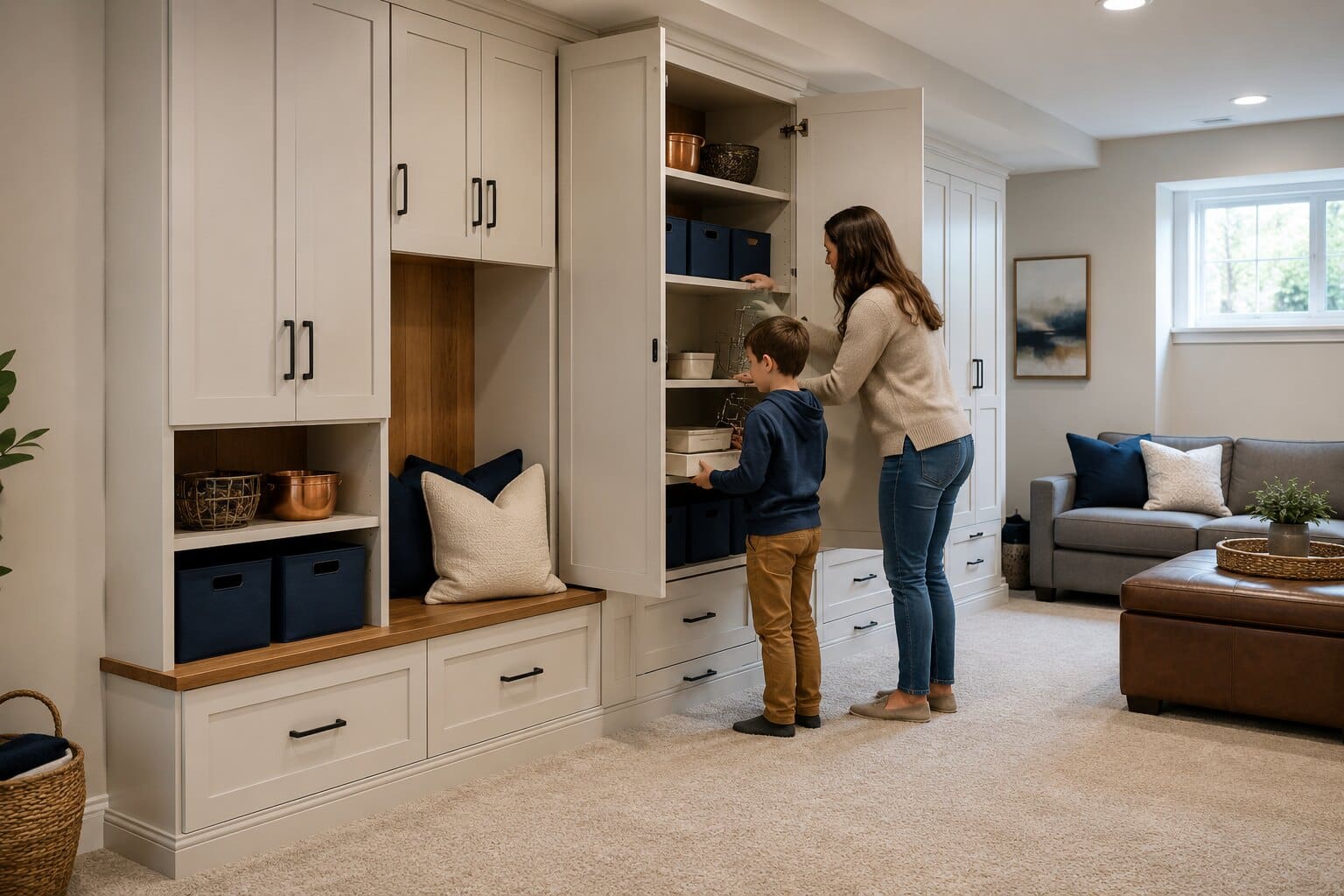 finished-basement-built-in-storage-family-space